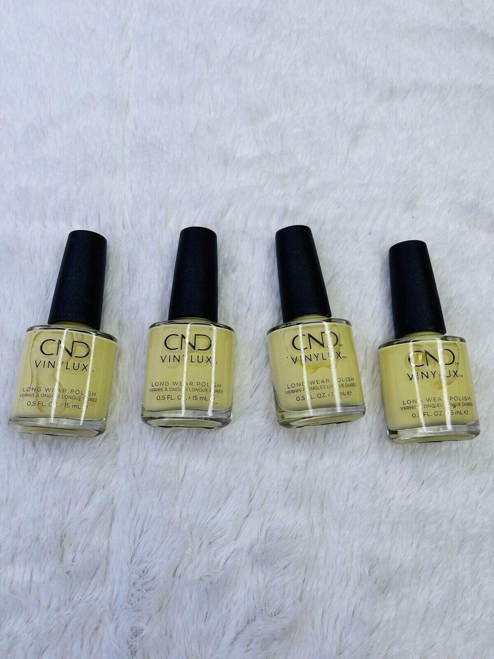 CND Vinylux Long Wear Nail Polish Yellow 4Pk Bundle Set Beauty